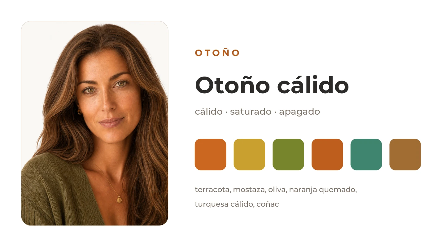 Otoño cálido: retrato y paleta