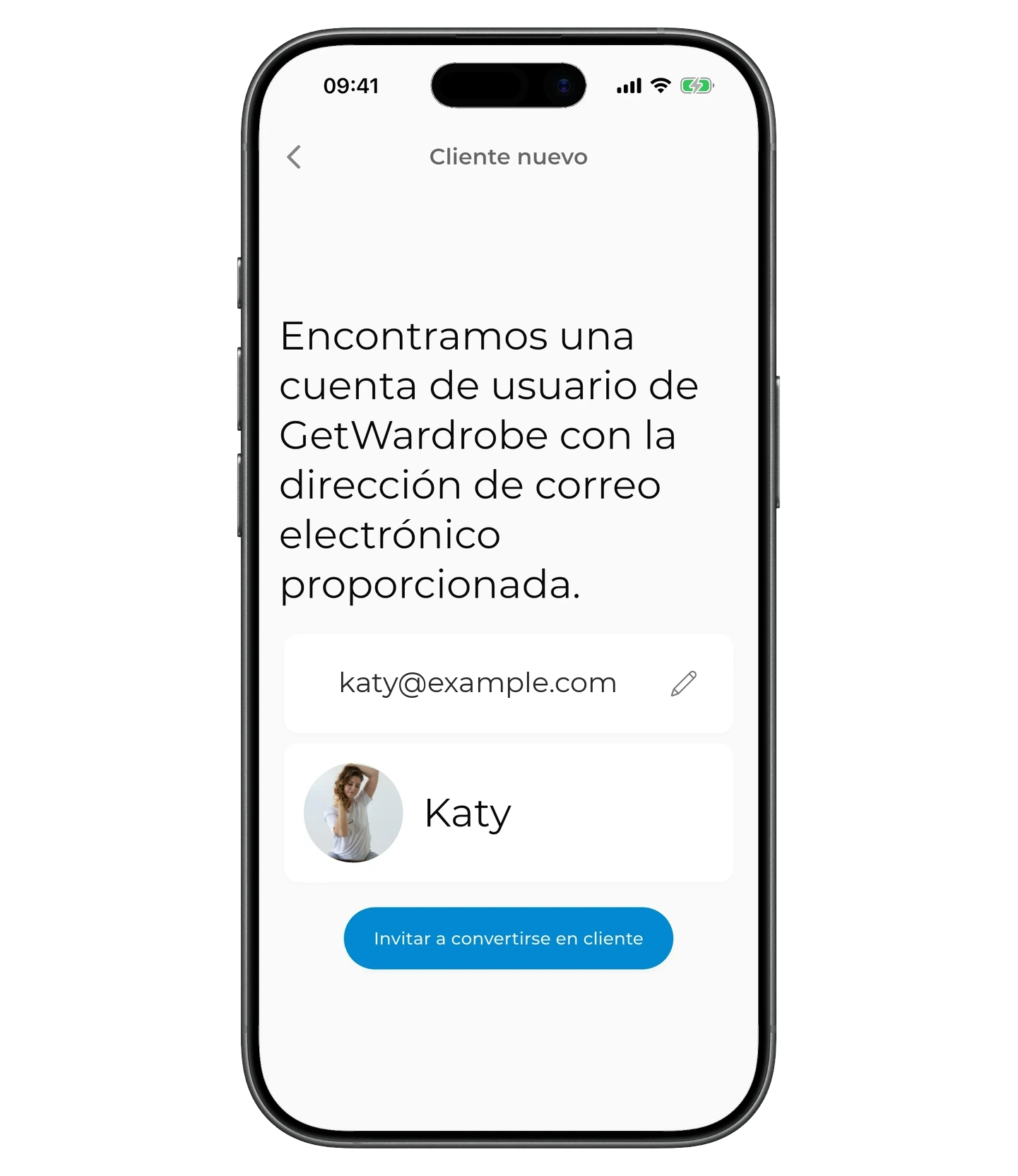 Usuario existente encontrado