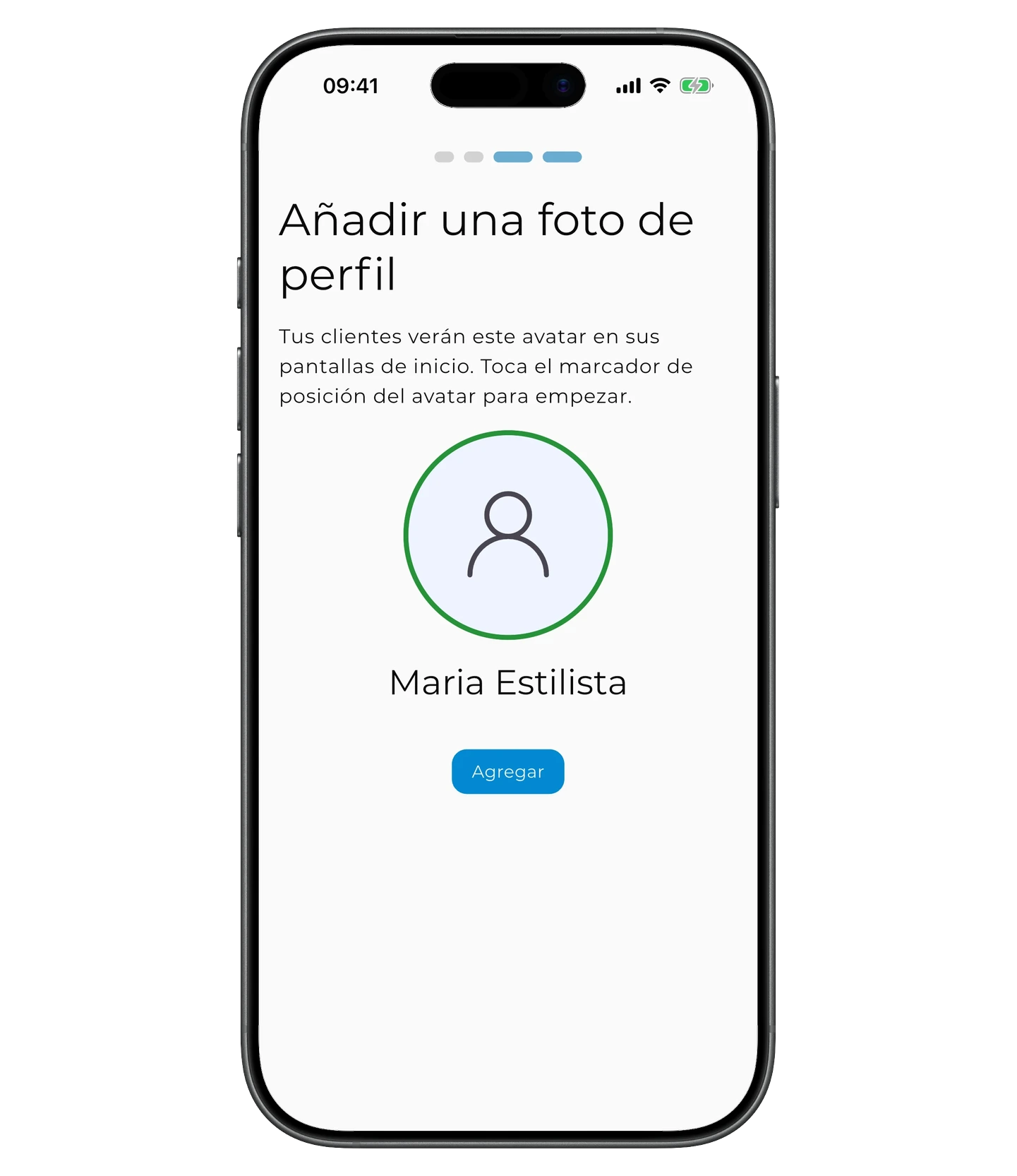 Añadir una foto de perfil