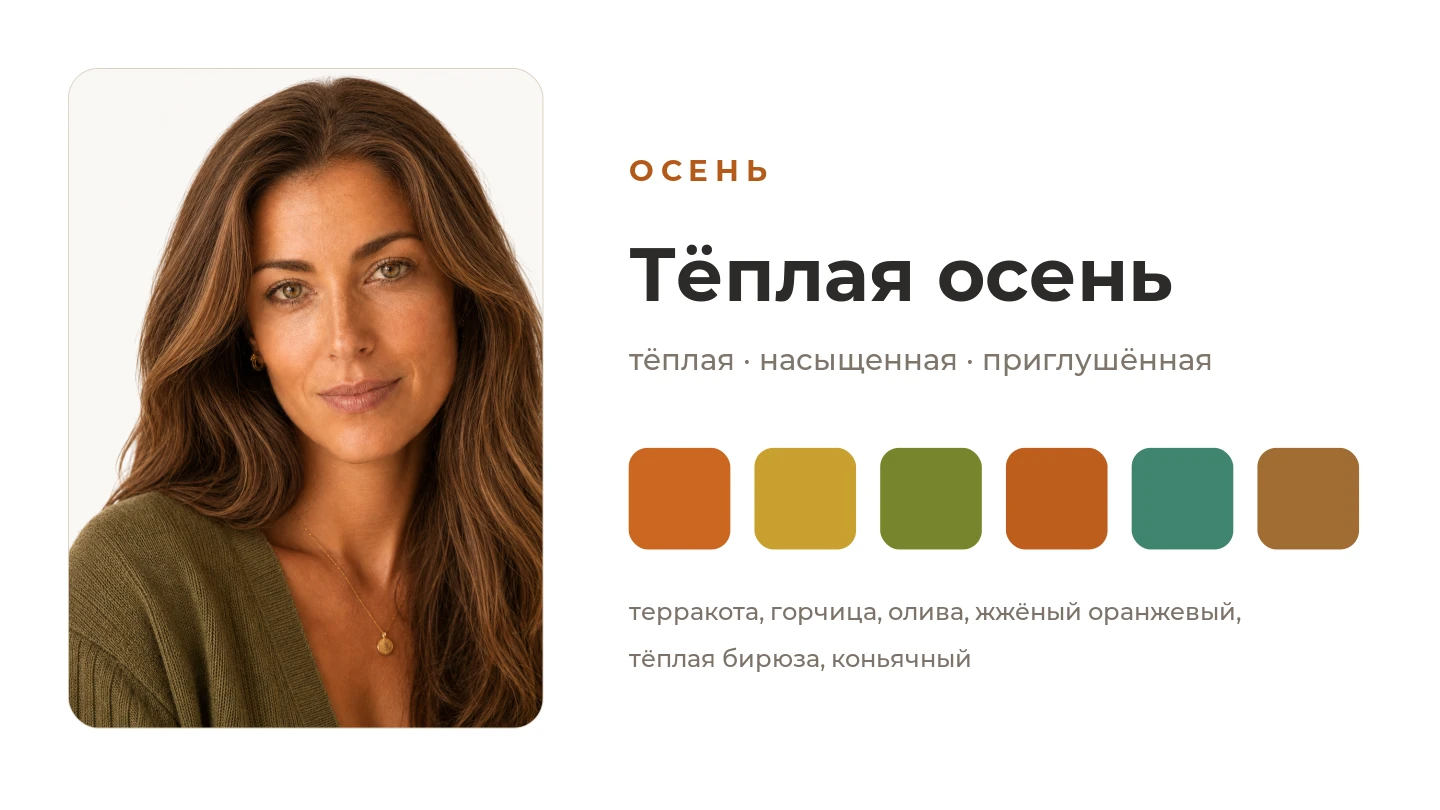 Тёплая осень: портрет и палитра